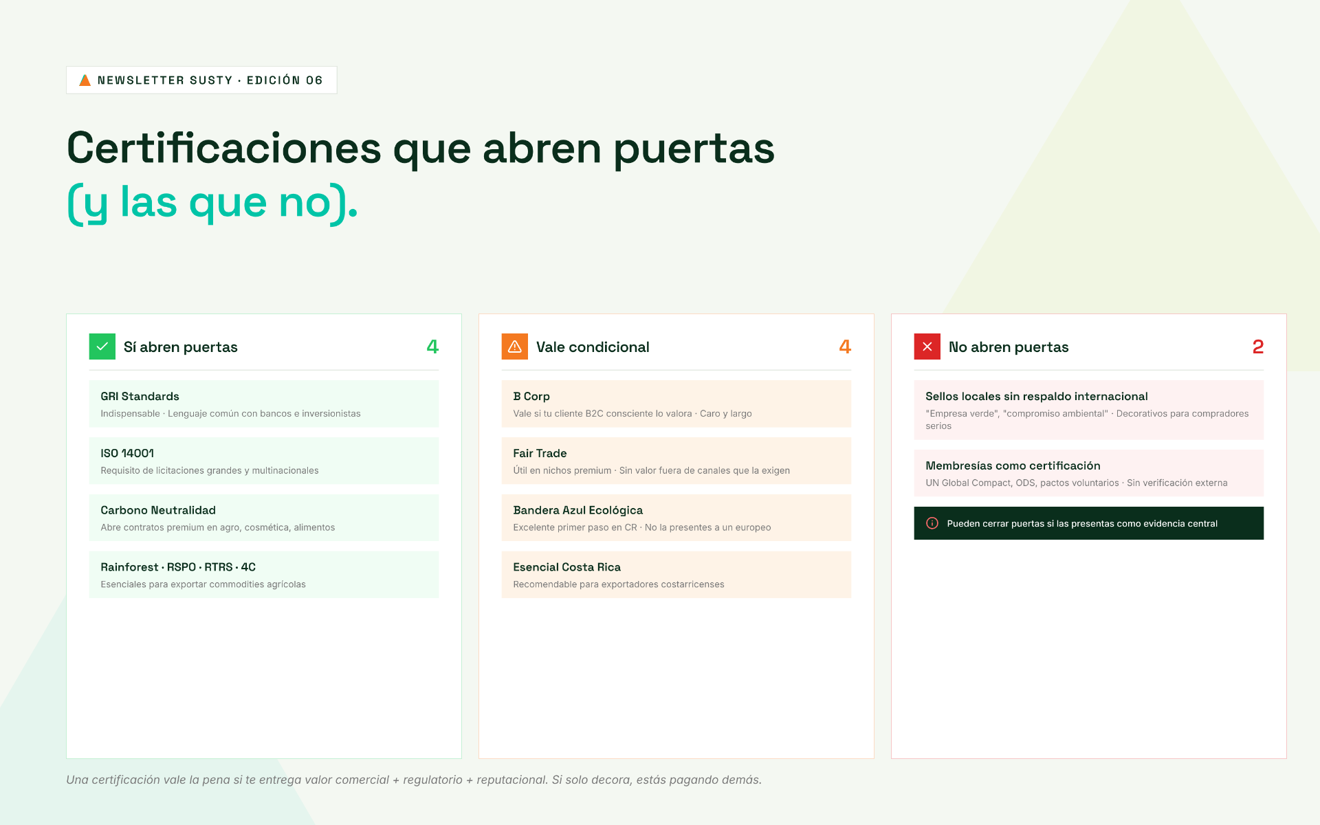Certificaciones que abren puertas y las que no