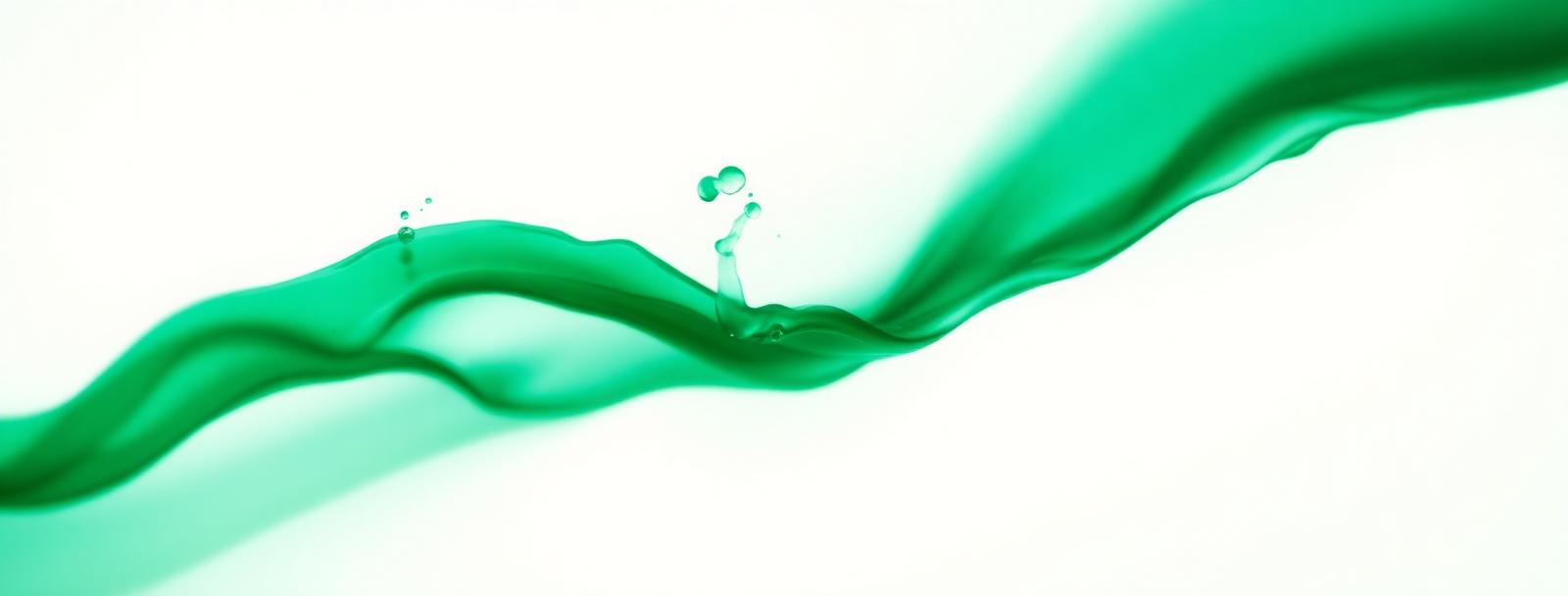 Abstract green ink used as the process background